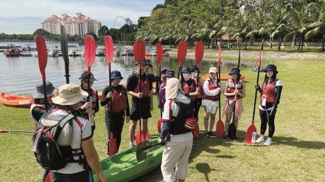 Kayaking with the Water Watch Society, to clear waterways with extensive rubbish to protect precious drinking water 